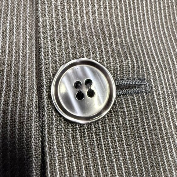 Salvatore Fazzari Ermenegildo Zegna Trofeo Suit Pinstripe Blue Wool 40 R 32x28 - Picture 4 of 13